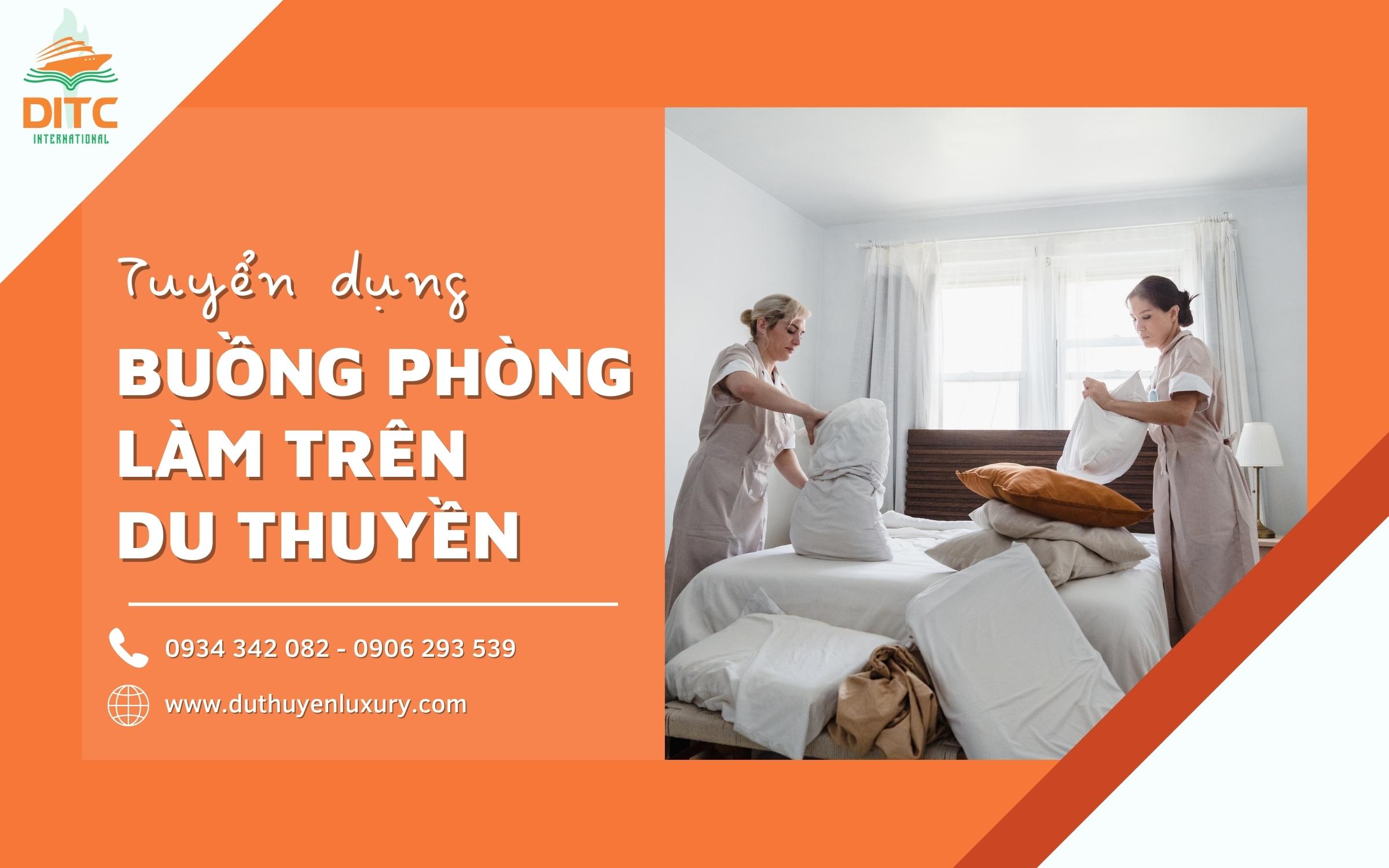 tuyển dụng buồng phòng làm trên du thuyền quốc tế