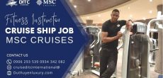 huấn luyện viên thể hình làm việc trên tàu msc, gym cruises