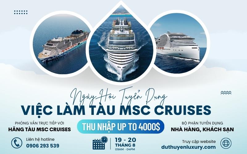 Ngày hội việc làm msc cruises 2023